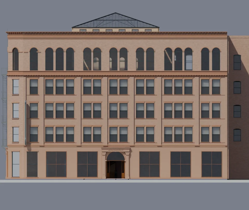 Broadway — residual blue panes corrected WIP
