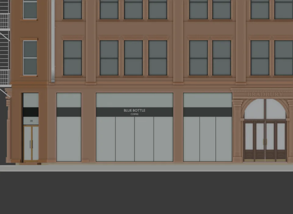 Café Broadway — aligned display/transom schedule