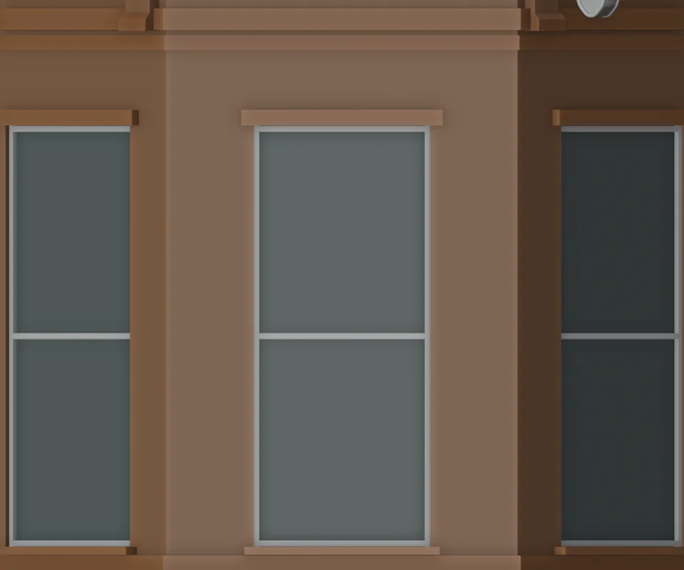 Café entrance — existing chamfer geometry