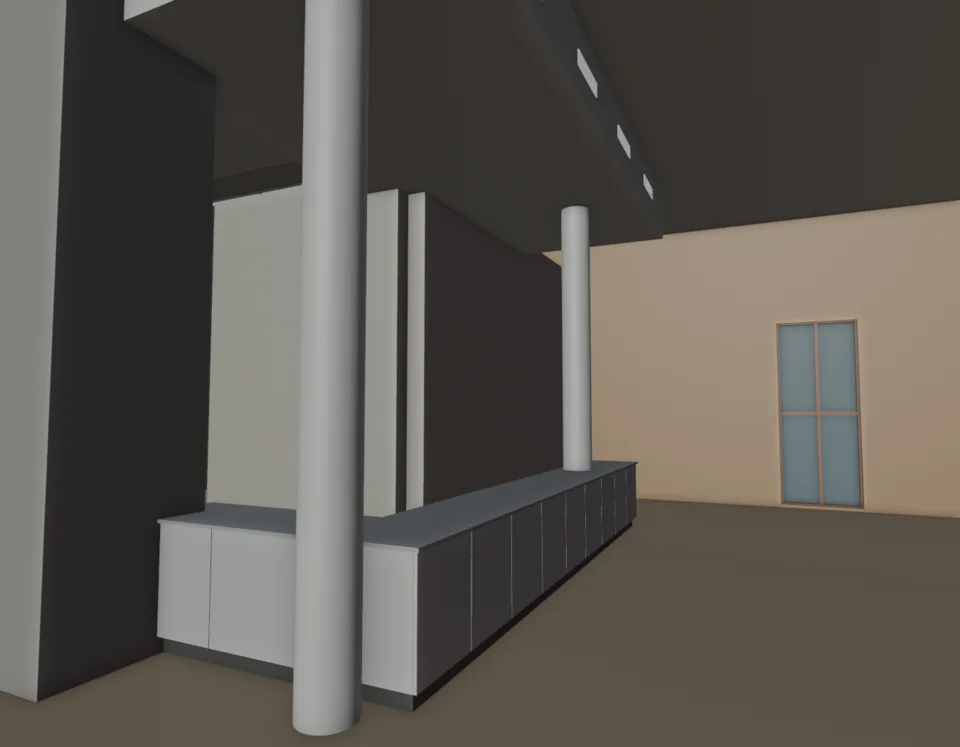 Café counter — source-anchor placement trial