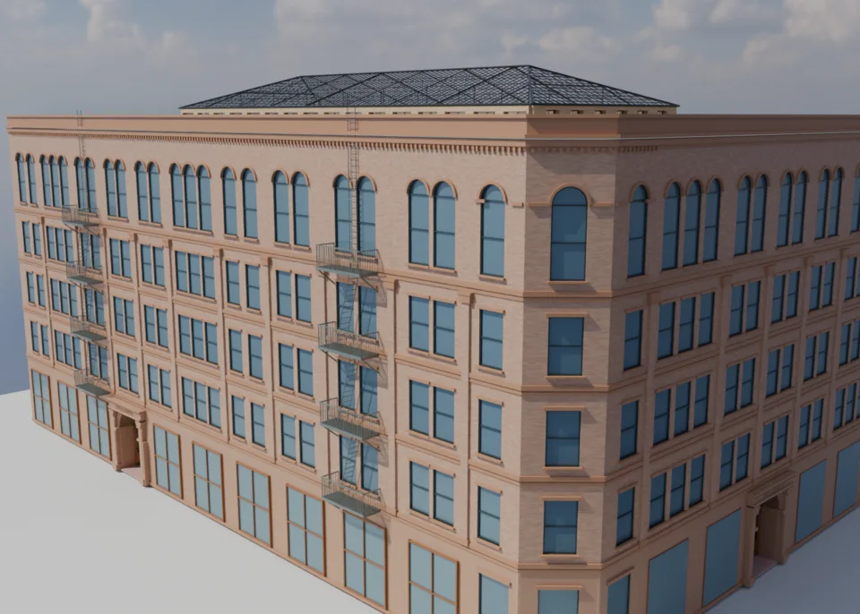 Street exterior daylight diagnostic — WIP