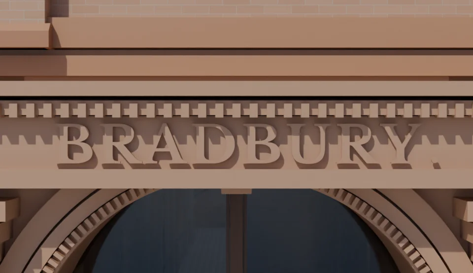 Broadway inner arch — radial dentil correction WIP