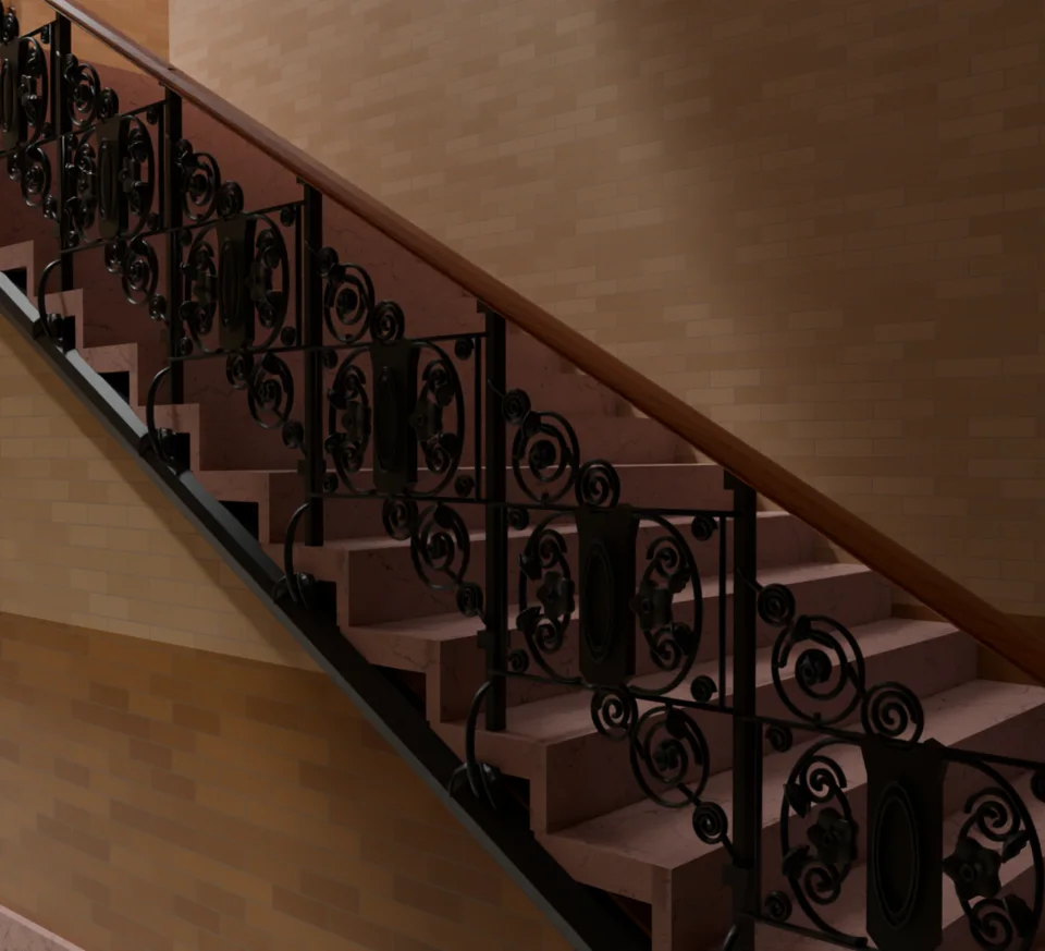 Entrance rail in the building v18 — WIP