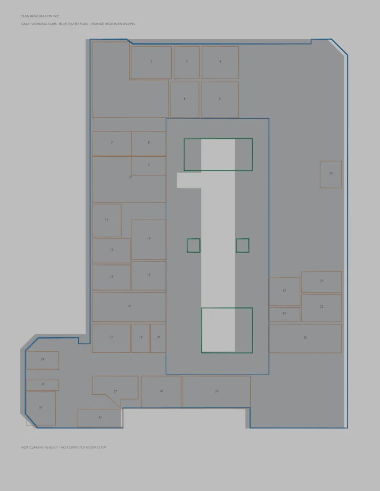 Second floor — dated-plan registration diagnostic