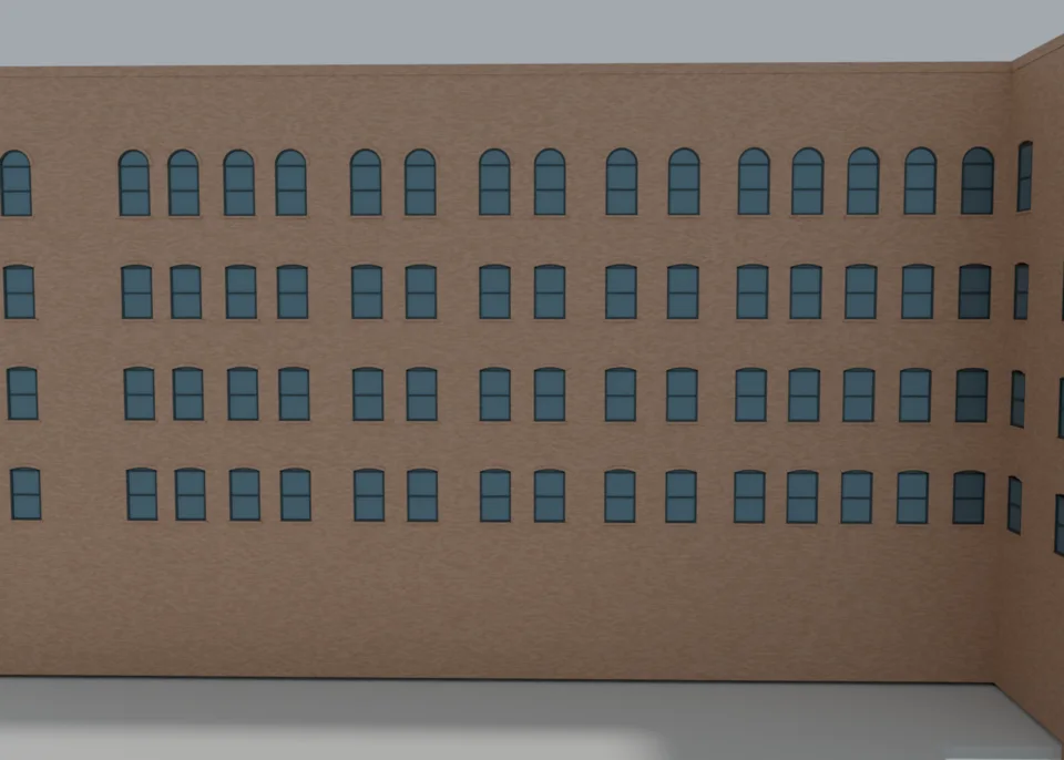 Single-window south facade v40 — WIP
