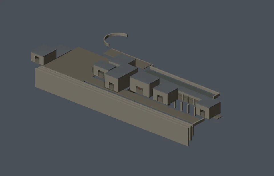 Ennis v01 — first exterior massing study