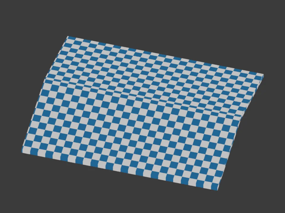 Metric UV repeat — isolated pitched substrate