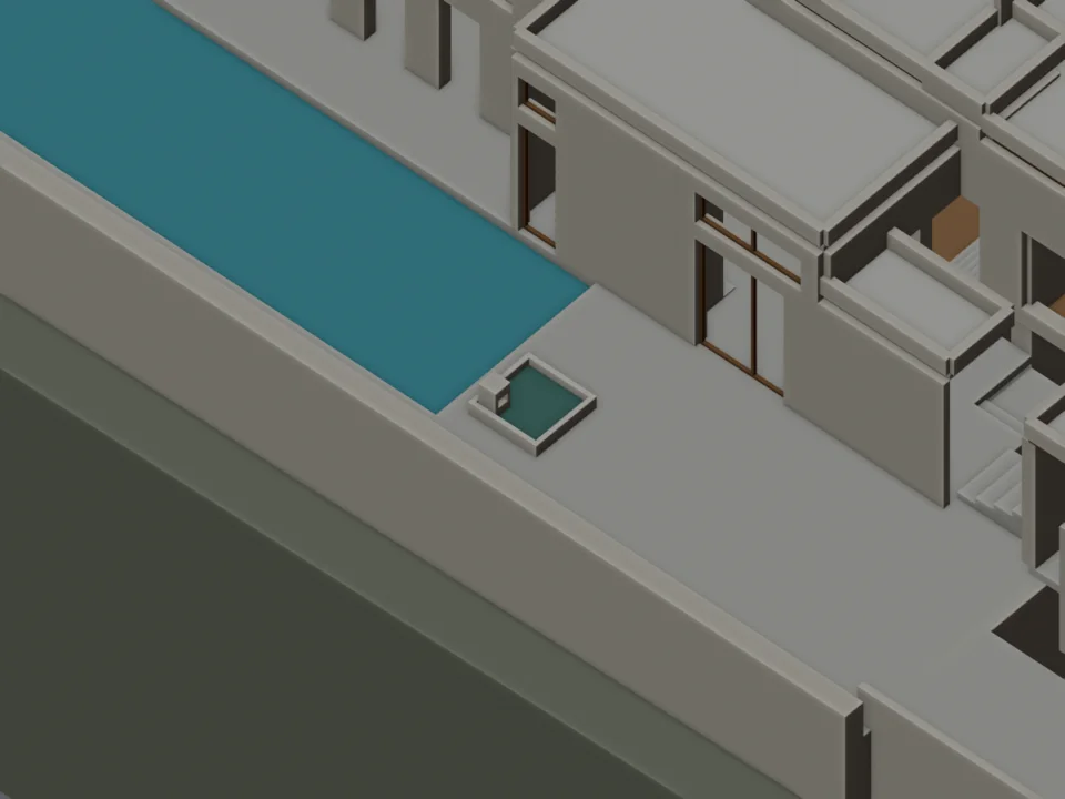 Pool-side basin — opposed context