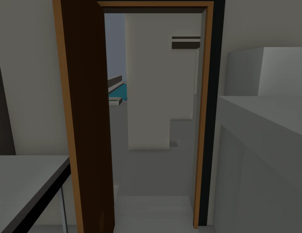 Kitchen door temporary open diagnostic