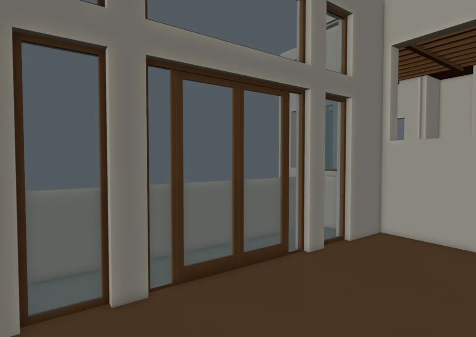 Living opening oblique geometry check