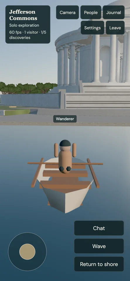 Drive the boat — live phone layout