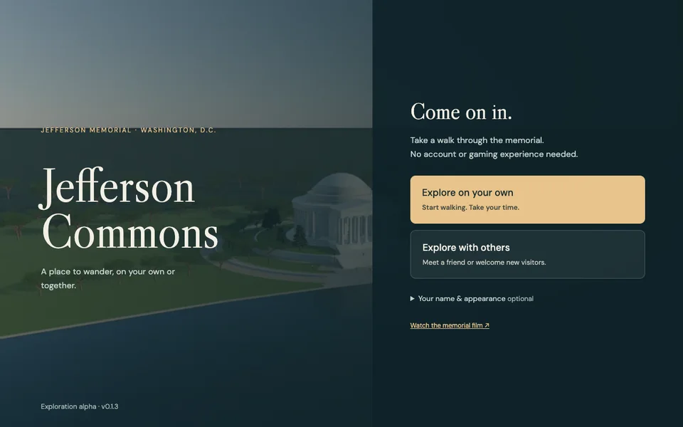 Simpler welcome — desktop