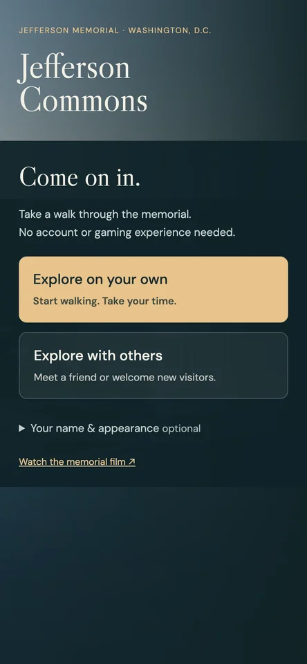Simpler welcome — phone layout