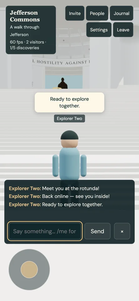 Phone layout and overhead chat