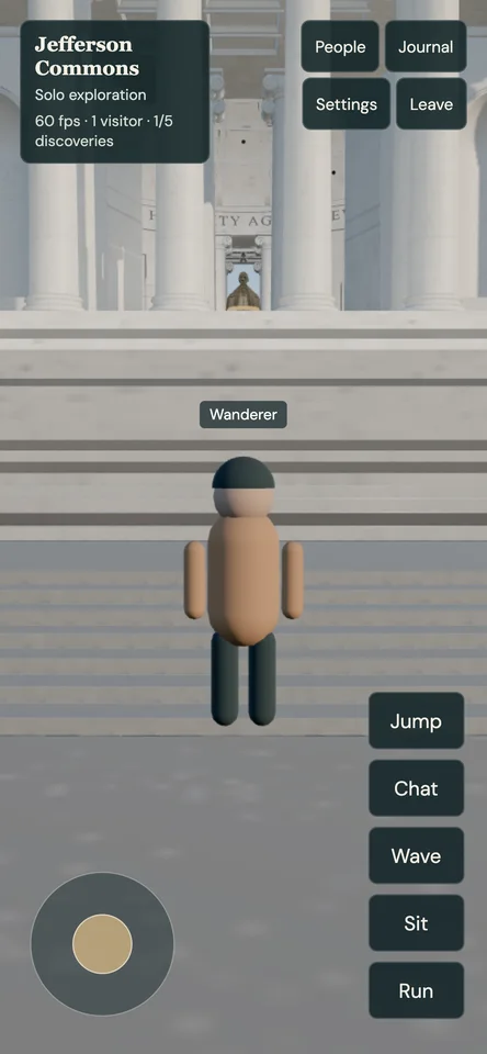 Jump and restored architecture — live phone layout