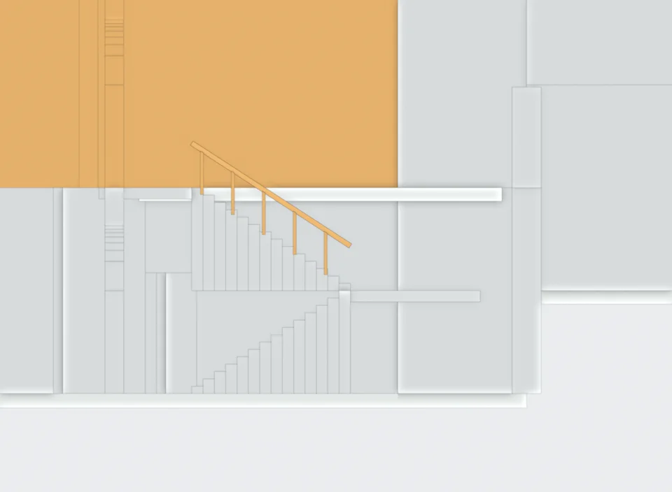 v06 split-level stair section
