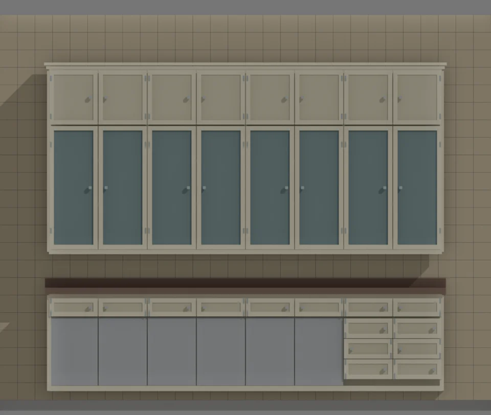 Kitchen cabinet bank · source-led study