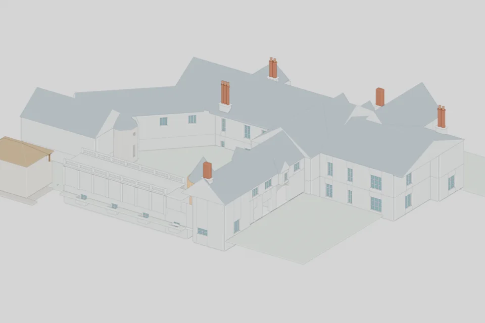 Whole building · corrected service trial