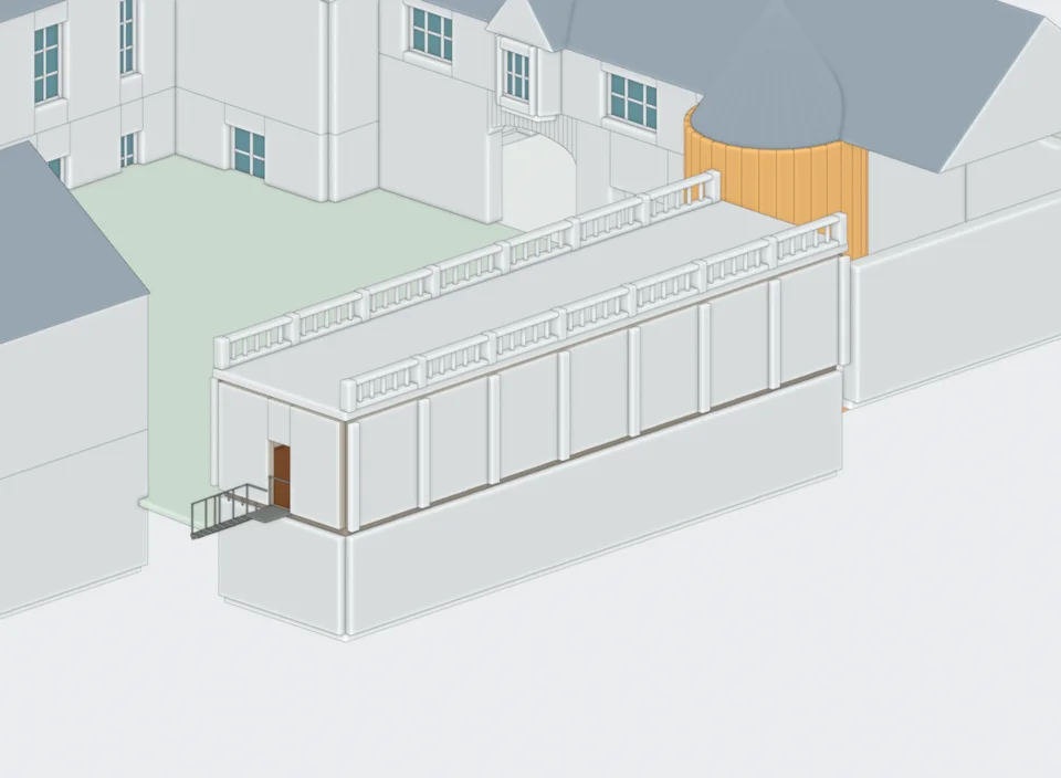 v14 clear theatre exterior and access