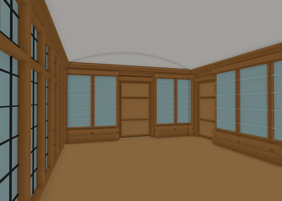 v18 library study toward card room