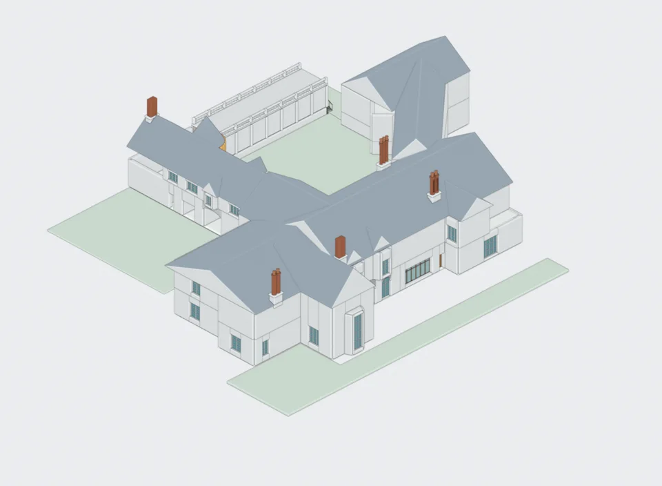 v20 whole building with integrated library