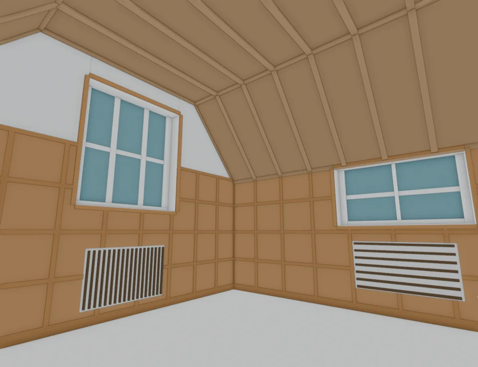 v35 two-window paneling junction