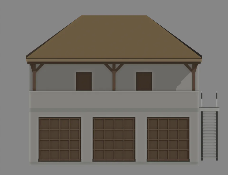 v36 firehouse front massing