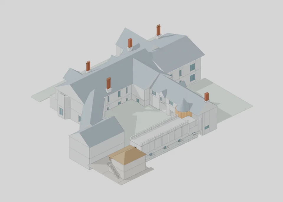 v38 whole building with supported firehouse