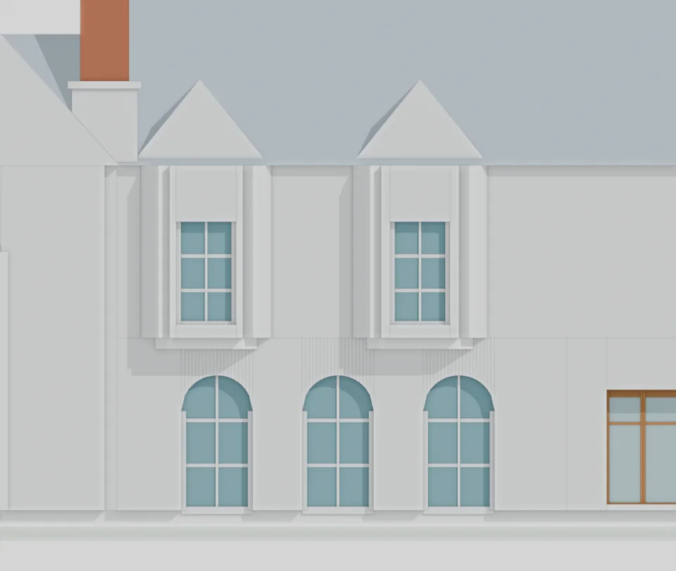 v46 existing terrace facade proportions