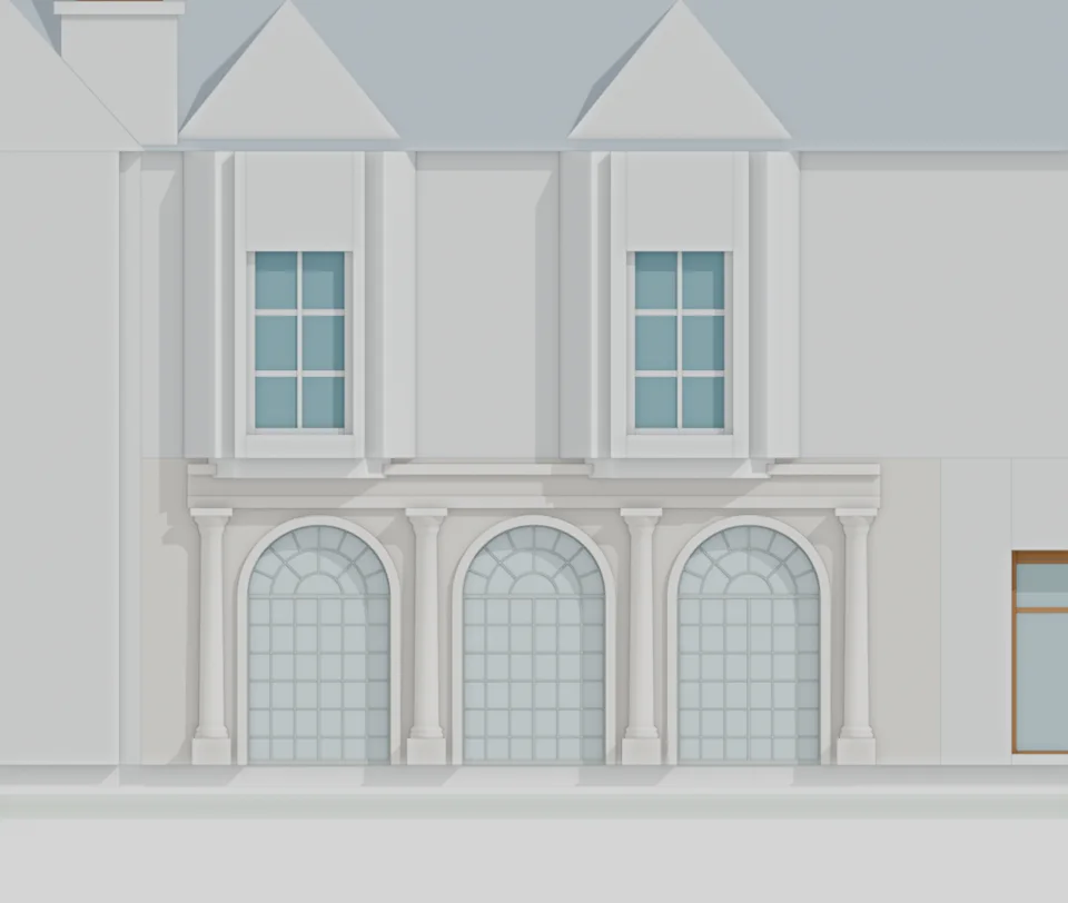 Terrace · corrected pane and fanlight schedule