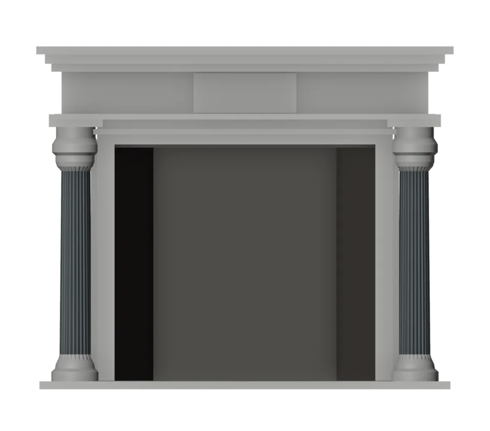 Living fireplace · corrected header junction