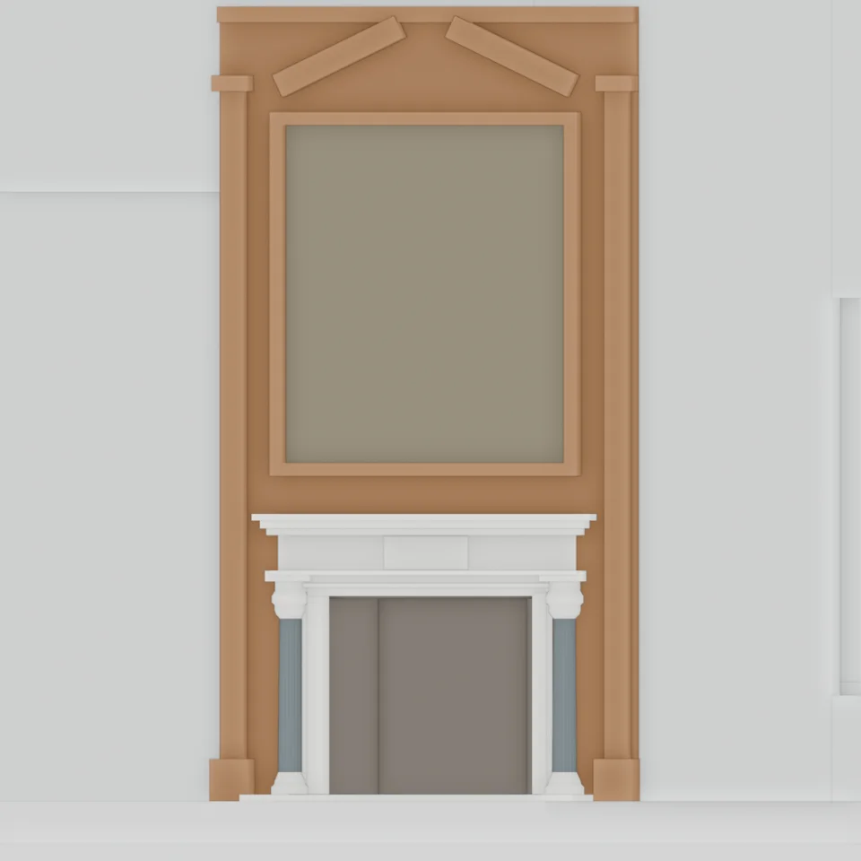 Living fireplace · corrected reveal contact