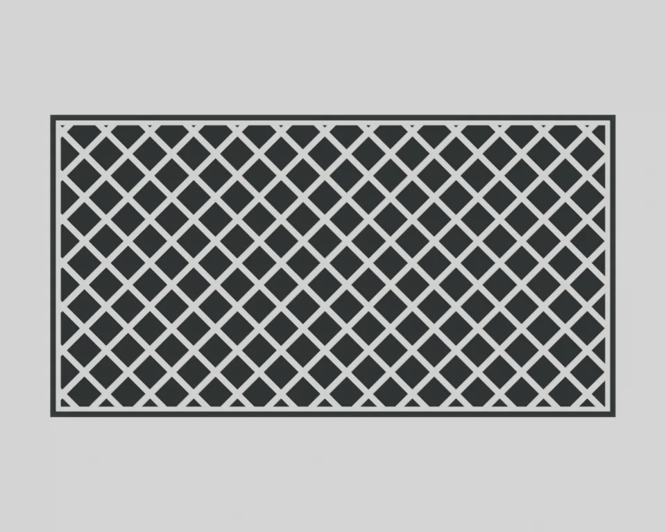 Card floor · non-overlapping diagonal band layout